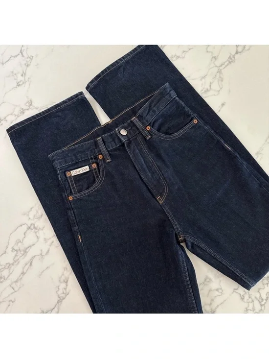 Calvin Klein Dark Wash Bootcut Jeans - Picture 2 of 6